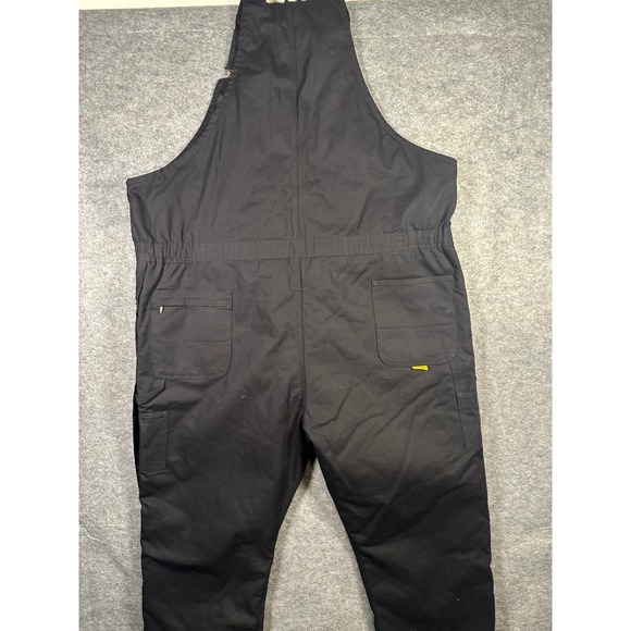 Berne Workwear Bib Overalls Mens 4XL Short Black Quilted Insulated Coveralls - Picture 8 of 11